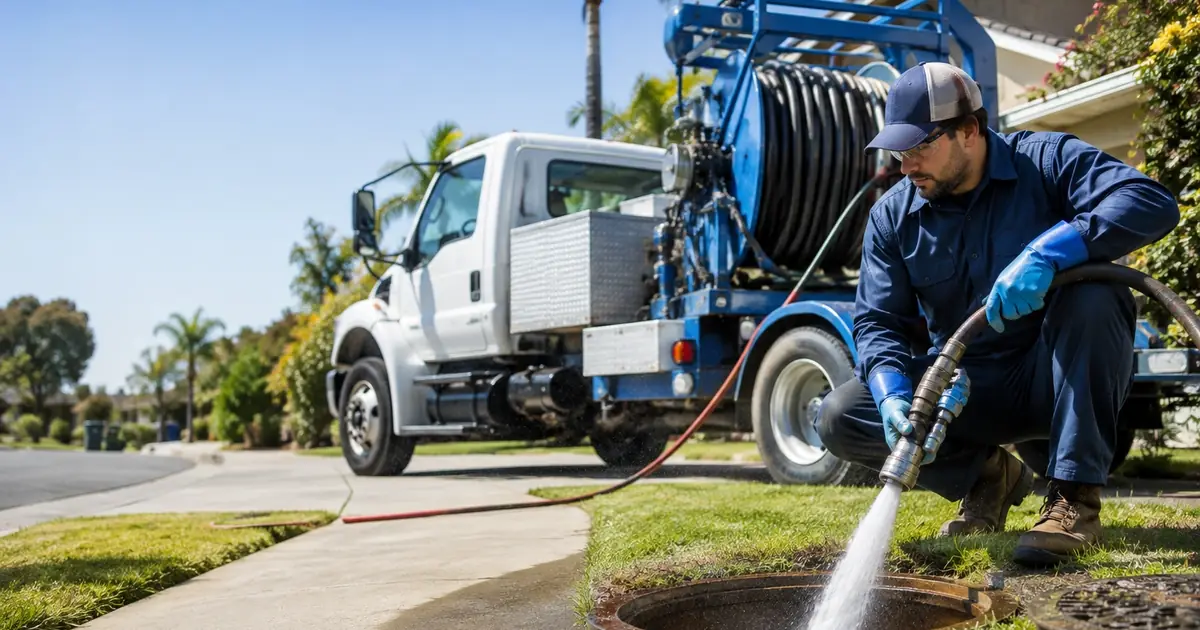Hydro jet sewer cleaning Dana Point