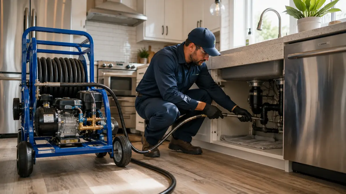 Kitchen Drain Hydro Jetting in Dana Point