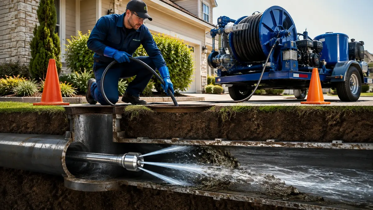 Main Sewer Line Hydro Jet Cleaning in Dana Point