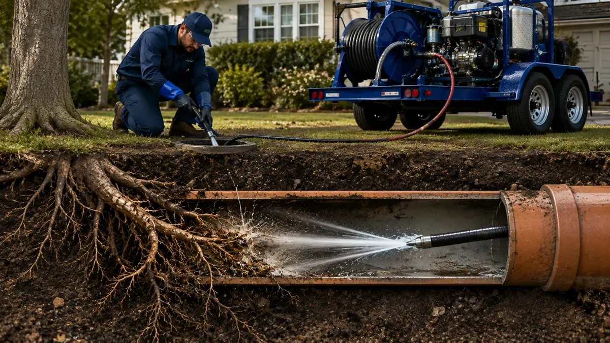Tree Root Removal with Hydro Jetting in Dana Point